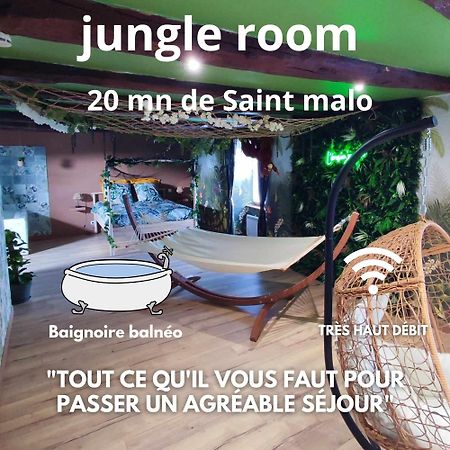 L'Evasion Jungle Apartment Saint-Pierre-de-Plesguen Luaran gambar