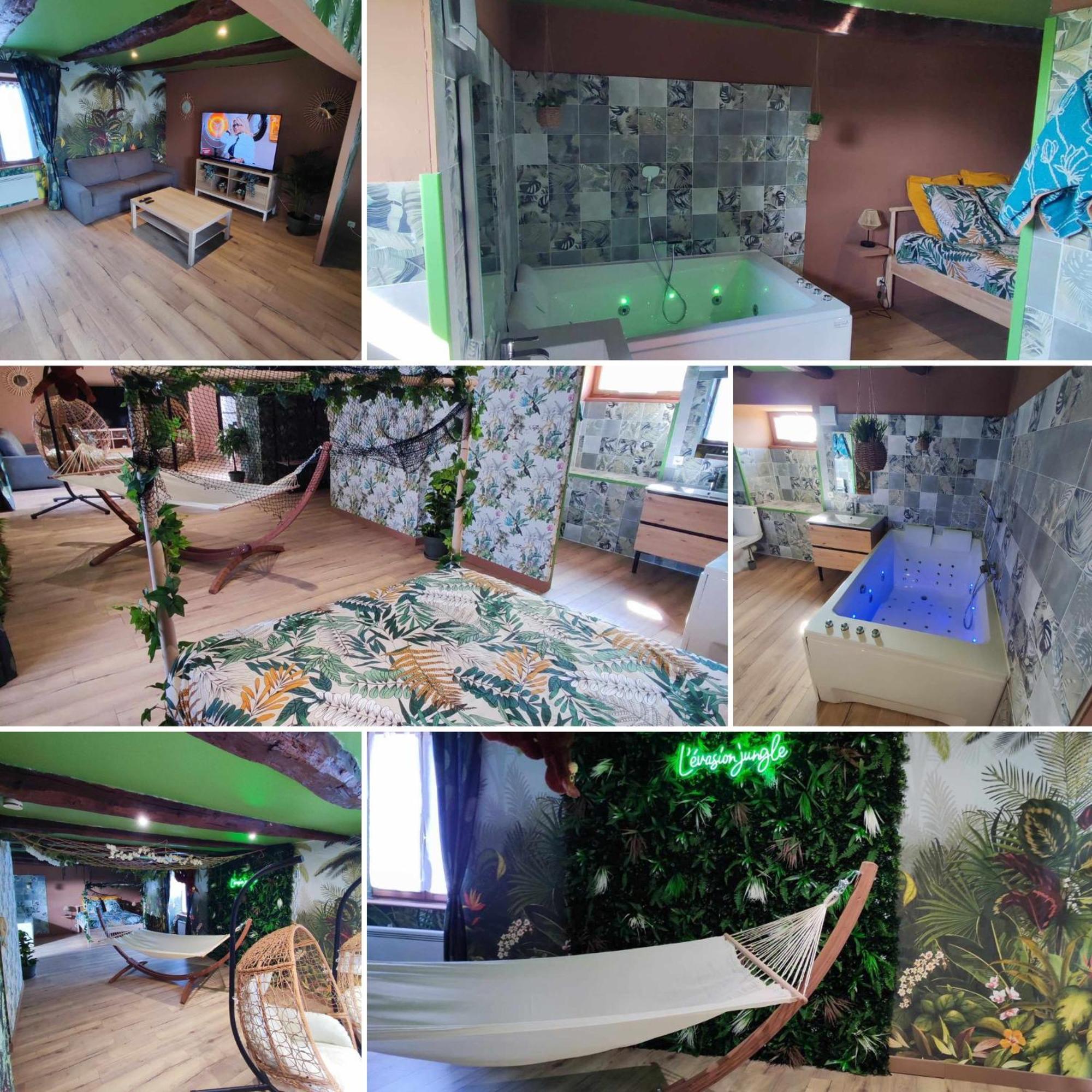 L'Evasion Jungle Apartment Saint-Pierre-de-Plesguen Luaran gambar